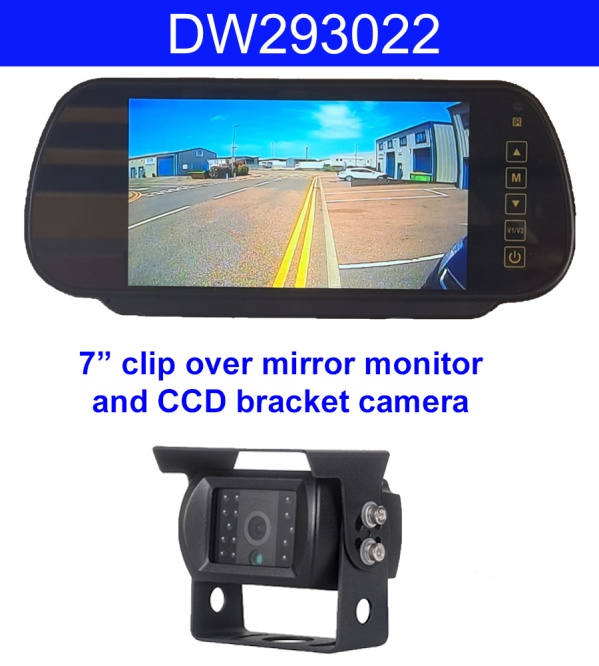 Sony CCD Black Bracket Wireless Reverse / Rear View Camera with 7'' mirror monitor